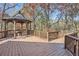 Gazebo with wood table and chairs on a wooden deck at 3330 Valley Vista Se Rd, Smyrna, GA 30080