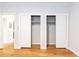 Bedroom with hardwood floors, large closets with shelves at 430 Lindbergh Ne Dr # M1, Atlanta, GA 30305