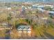 An aerial view of a triplex house in a neighborhood with greenery all around at 6884 Robinson St, Lithonia, GA 30058