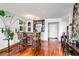 Stylish dining area with a bar and traditional chairs, perfect for entertaining guests at 2870 Pharr Court S Nw # 2006, Atlanta, GA 30305