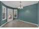 Dining area featuring a door to deck and neutral paint colors at 182 Noah Dr, Rockmart, GA 30153