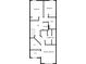 Layout of the second floor of a house with bedrooms, bathrooms and a laundry room at 2890 Ridgeview Sw Dr, Atlanta, GA 30331