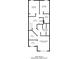 Floorplan showing the layout of the second floor with bedrooms and bathrooms at 2890 Ridgeview Sw Dr, Atlanta, GA 30331