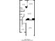 Floorplan showing the layout of the first floor with the kitchen, living room, garage, and pantry at 2890 Ridgeview Sw Dr, Atlanta, GA 30331