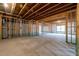 Expansive unfinished basement featuring concrete floors and open framework, ready for personalization at 3750 Montebello Pkwy, Cumming, GA 30028