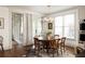 Dining room with a round table and wood floors at 1602 Windsor Walk, Avondale Estates, GA 30002