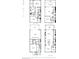 Detailed floorplan showing layout of bedrooms, bathrooms, kitchen, living areas across four floors at 3462 Dryden Se Ln, Vinings, GA 30339