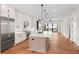 Spacious kitchen with stainless steel appliances and large island at 3462 Dryden Se Ln, Vinings, GA 30339