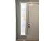 Entryway featuring a frosted glass sidelight window and a white front door with classic paneling at 1666 Hearthstone Way, Jonesboro, GA 30236