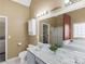 Bright bathroom featuring a double sink vanity, updated fixtures, and a separate shower and tub at 1000 Eddie Craig Dr, Mcdonough, GA 30252