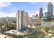 Aerial view of Atlanta skyline and cityscape at 215 Piedmont Ne Ave # 308, Atlanta, GA 30308