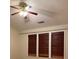 Bedroom featuring bamboo window shades and a ceiling fan at 2394 Elkhorn Ter, Duluth, GA 30096