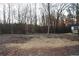 View of the land featuring trees and dead leaves with a house to the right at 7382 Knox Bridge Hwy, Canton, GA 30114