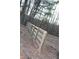 Wooden rail fence surrounding the hillside backyard at 7382 Knox Bridge Hwy, Canton, GA 30114