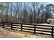 Spacious yard featuring a wooden fence and mature trees, providing privacy and shade at 7382 Knox Bridge Hwy, Canton, GA 30114