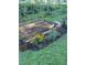 A vegetable garden featuring raised beds with a variety of plants, soil and mulch at 437 Westmeath Sw Dr, Atlanta, GA 30310