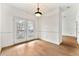 Dining room with hardwood floors and patio access at 406 Vinings Forest Se Cir, Smyrna, GA 30080