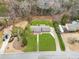 Bird's eye view of this home showing its roof, lawn, driveway, and proximity to neighbors at 3113 Melissa Ct, Douglasville, GA 30135