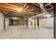 Unfinished basement featuring exposed ductwork, plumbing and concrete flooring at 3113 Melissa Ct, Douglasville, GA 30135