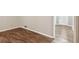 Bedroom showcases new wood flooring and natural light at 3113 Melissa Ct, Douglasville, GA 30135