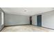 Spacious garage with concrete floors and paneled walls at 3113 Melissa Ct, Douglasville, GA 30135