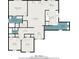 Detailed floor plan showcasing the layout with primary bedroom, living room, kitchen and two additional bedrooms at 11765 Fairway Overlook, Fayetteville, GA 30215