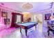 Luxury game room featuring a pool table, ornate details, and decorative art at 3000 Cathedral Pl, Decatur, GA 30034