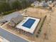 Aerial view of neighborhood pool, playground, and parking area at 380 Parkside Meadow Sw Dr, Marietta, GA 30064