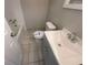 Bathroom with a tiled floor, a vanity, a toilet, and a shower with a tub at 2827 Vicksburg Ct, Decatur, GA 30034