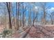 A picturesque gravel pathway leading to the tranquil lake, surrounded by tall trees and serene nature at 7875 Robin Rd, Cumming, GA 30041