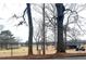 Beautiful view of the green golf course, featuring a fence, golf cart, and mature trees at 2769 Glenwood Se Ave, Atlanta, GA 30317