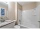 Full bathroom with shower and tub combination, and granite vanity at 112 Oakland Blvd, Stockbridge, GA 30281