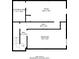 Depicts floor one with bedroom, electrical room, and hall; layout for potential remodel at 112 Oakland Blvd, Stockbridge, GA 30281