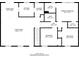 Floor two has bedrooms, primary bedroom, bathroom, kitchen, dining and living area dimensions for layout purposes at 112 Oakland Blvd, Stockbridge, GA 30281