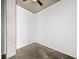 Minimalist bedroom with concrete floors and ceiling fan at 130 Arizona Ne Ave # 106, Atlanta, GA 30307