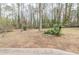 Expansive backyard with scattered mature trees and open space, viewed from the patio at 5130 Cornwallis Ct, Stone Mountain, GA 30088
