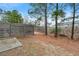 View of the backyard including a partially-covered patio and wooden fence at 6040 Oakley Rd, Union City, GA 30291