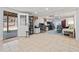 Finished basement with a workspace and access to the backyard at 4550 Wenden Ln, Marietta, GA 30062