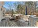 Cozy outdoor deck with comfortable seating, perfect for enjoying the backyard views at 4550 Wenden Ln, Marietta, GA 30062