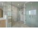 Gorgeous bathroom with a spacious glass shower featuring dual shower heads and a built in bench at 2425 Peachtree Rd # 1806, Atlanta, GA 30305