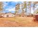 Large backyard with mature trees and a home featuring a spacious lawn at 122 Lakepointe Court Ct, Stockbridge, GA 30281