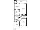 Detailed floor plan of the first floor, showing the layout of the kitchen, living room, and other spaces at 3817 Paces Ferry West, Atlanta, GA 30339