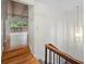 Hallway with wood floors leading to living room at 3817 Paces Ferry West, Atlanta, GA 30339