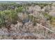 Serene aerial view of a secluded home enveloped by a lush forest, blending seamlessly with nature's beauty at 2999 Happy Hollow Dr, Conyers, GA 30094