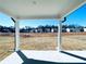 View of the community and surrounding houses from the covered back porch at 718 Crossroad Ct, Powder Springs, GA 30127