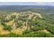 An aerial view of the real estate neighborhood featuring lush trees and various community amenities at 274 Westchester Club Dr, Hiram, GA 30141