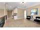 Upstairs hallway with built in desk and lots of natural light at 3330 Chimney Point Dr, Cumming, GA 30041