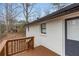 Back deck on a house with white brick at 365 Cowan Rd, Covington, GA 30016