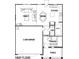 Layout of the first floor, including a 2 car garage, Gathering room, dining room, kitchen, and powder room at 125 Maplewood Ln, Conyers, GA 30094