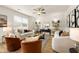 Cozy living room with neutral tones, comfortable seating, and stylish decor at 125 Maplewood Ln, Conyers, GA 30094